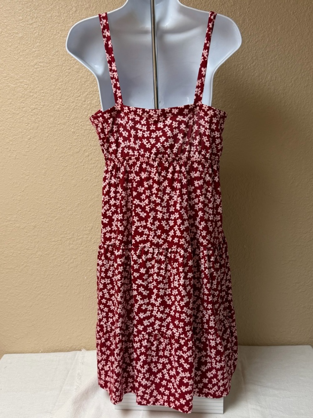 4/$20 LuLaRoe Red Floral Amanda Dress - Picture 4 of 6